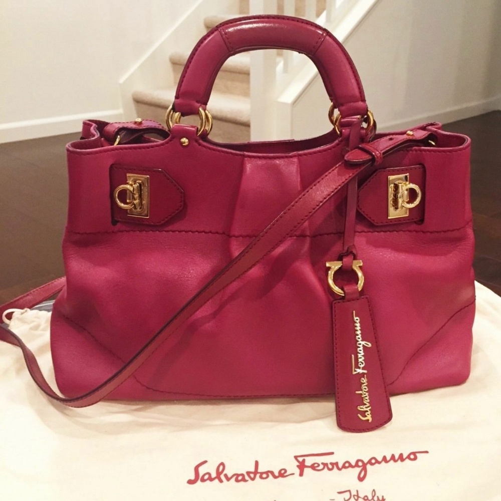 Salvatore Ferragamo Calfskin Soft W Handbag